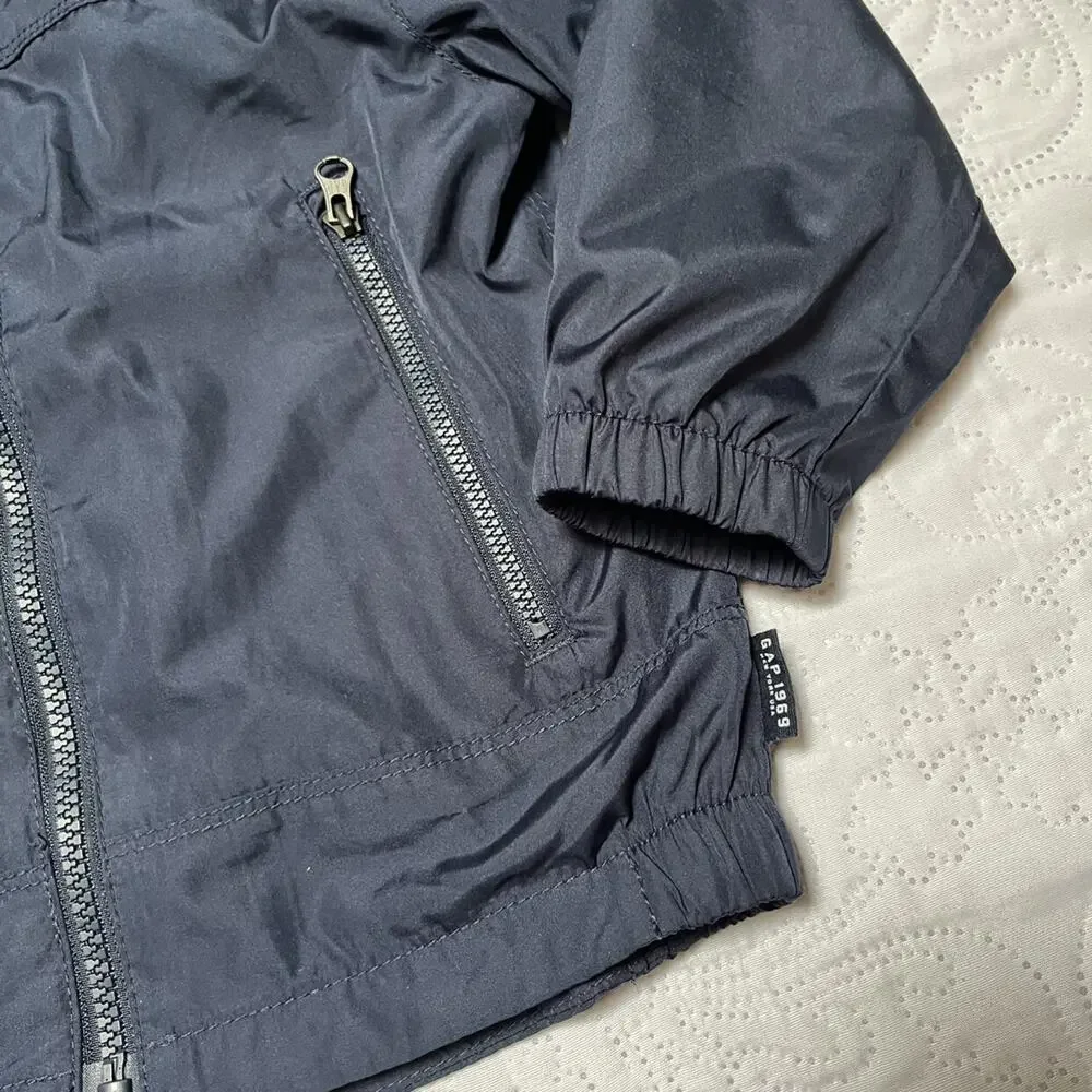 Gap Lined Windbreaker Jacket With Hood Size 3